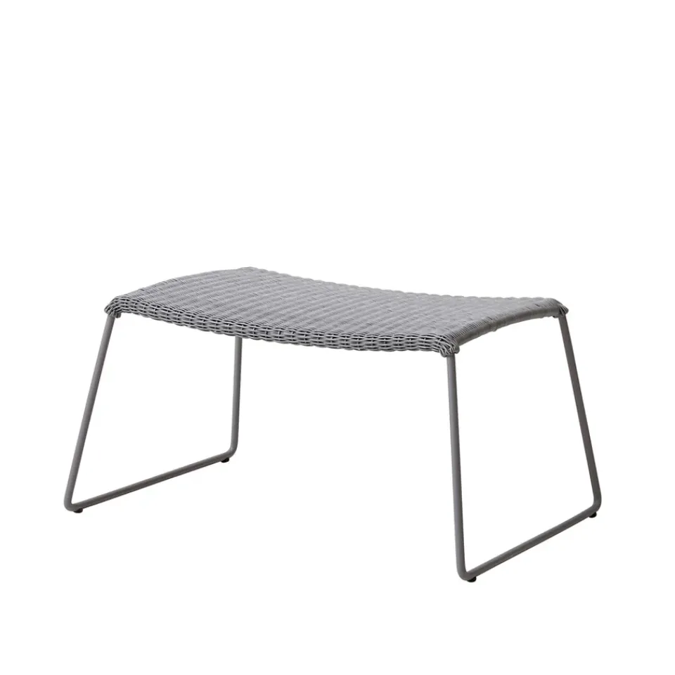 Cane-line Seating*Breeze footstool, Light Grey