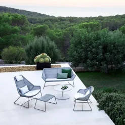 Cane-line Seating*Breeze footstool, Light Grey