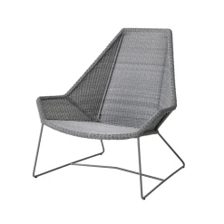 Cane-line Outdoor Lounge Furniture*Breeze lounge armchair high back weave, Light Grey