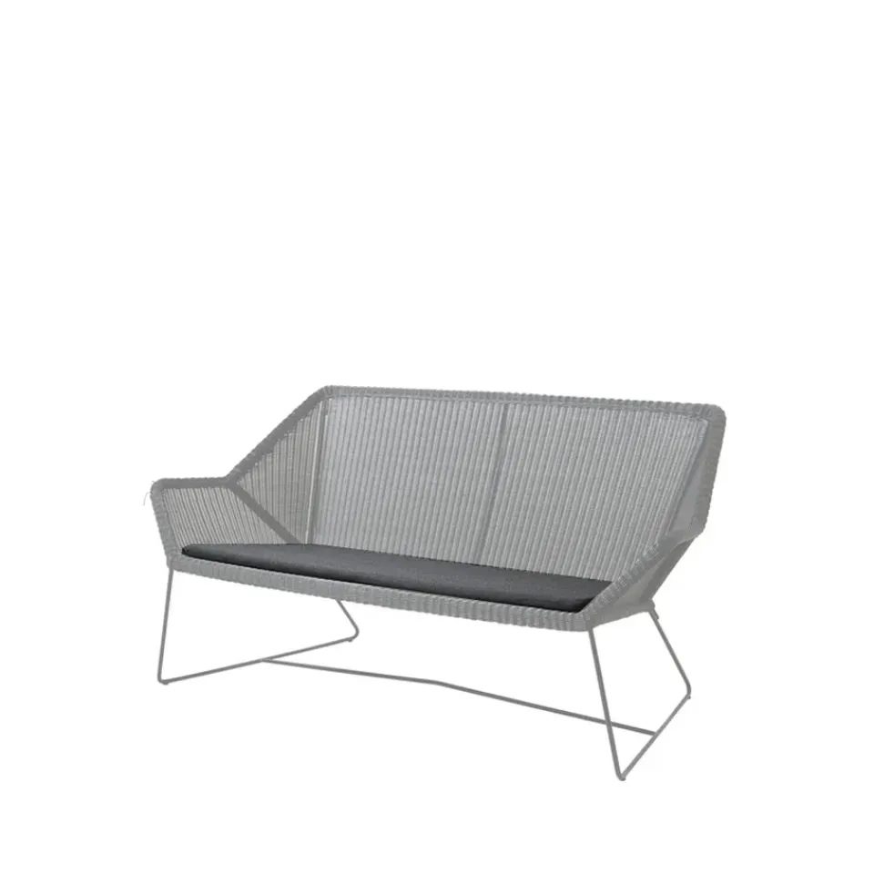 Cane-line Seat Cushions & Pads*Breeze sofa cushion 2-seater, Natté light Grey
