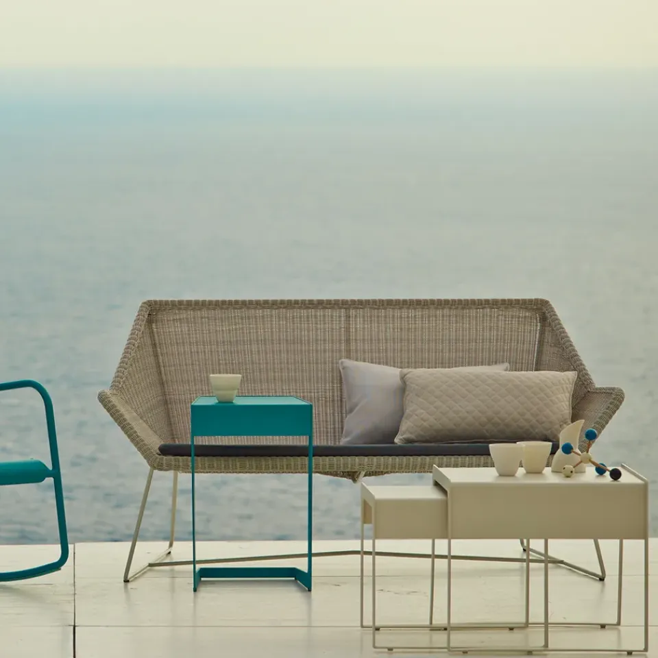 Cane-line Garden Sofas & Garden Benches|Balcony Furniture*Breeze sofa 2-seater weave, Black