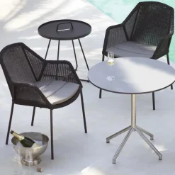 Cane-line Seating*Breeze stackable armchair weave, Black