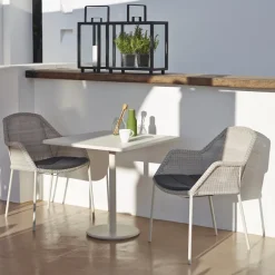 Cane-line Seating*Breeze stackable armchair weave, grey White