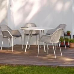 Cane-line Seating*Breeze stackable armchair weave, grey White