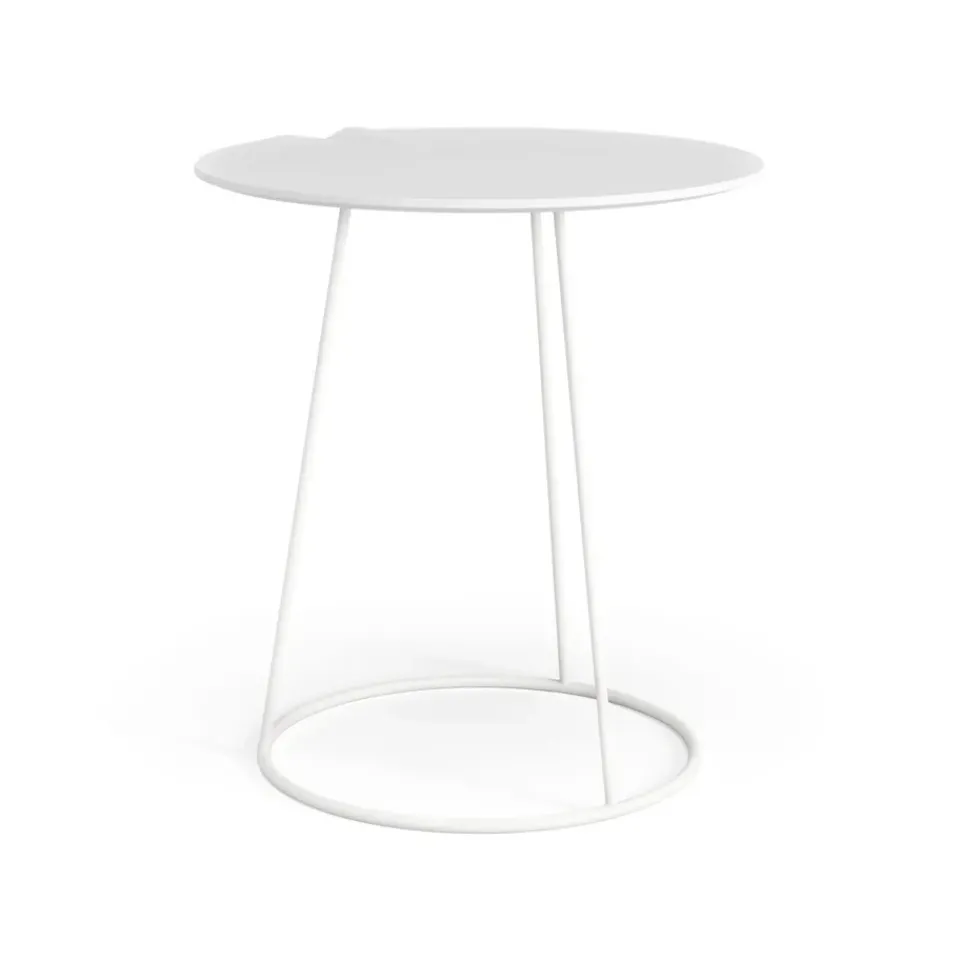 Swedese Side Tables*Breeze table with wave Ø46 cm, White