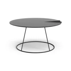 Swedese Coffee Tables*Breeze table with wave Ø80 cm, Black