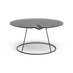 Swedese Coffee Tables*Breeze table with wave Ø80 cm, Black