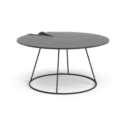 Swedese Coffee Tables*Breeze table with wave Ø80 cm, Black