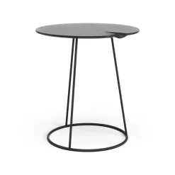 Swedese Side Tables*Breeze table with wave Ø46 cm, Black