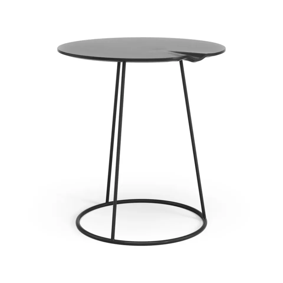 Swedese Side Tables*Breeze table with wave Ø46 cm, Black
