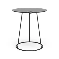 Swedese Side Tables*Breeze table with wave Ø46 cm, Black