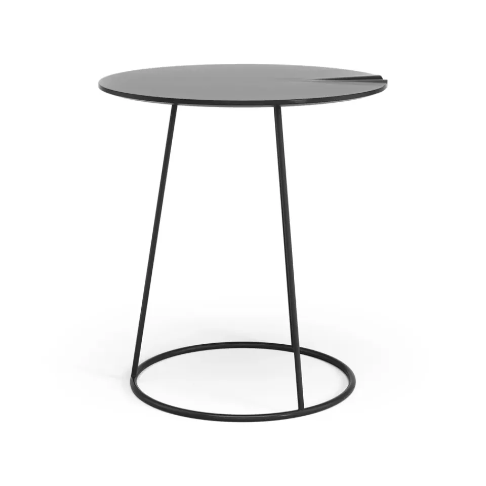 Swedese Side Tables*Breeze table with wave Ø46 cm, Black