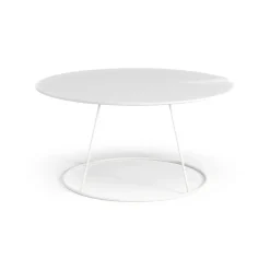 Swedese Coffee Tables*Breeze table with wave Ø80 cm, White