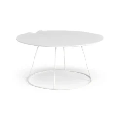 Swedese Coffee Tables*Breeze table with wave Ø80 cm, White