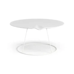 Swedese Coffee Tables*Breeze table with wave Ø80 cm, White