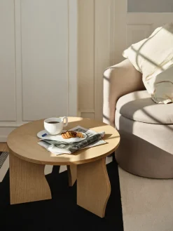 Broste Copenhagen Side Tables*Brook table Ø60 cm, Natural Beige