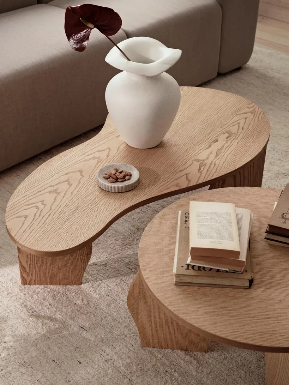 Broste Copenhagen Coffee Tables*Brook table L 30x112 cm, Natural Beige