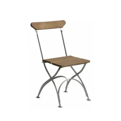 Grythyttan Stålmöbler Seating|Balcony Furniture*Bryggeri chair, Oak oil-hot-dip galvanized stand Beige