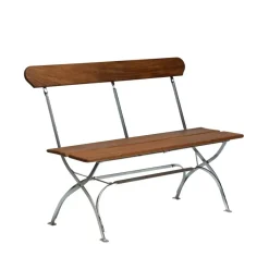 Grythyttan Stålmöbler Garden Sofas & Garden Benches|Outdoor Lounge Furniture*Bryggeri sofa, Teak-hot-dip galvanized stand Brown