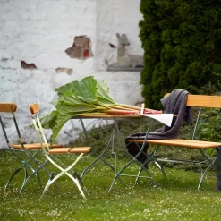 Grythyttan Stålmöbler Garden Sofas & Garden Benches|Outdoor Lounge Furniture*Bryggeri sofa, Teak-hot-dip galvanized stand Brown