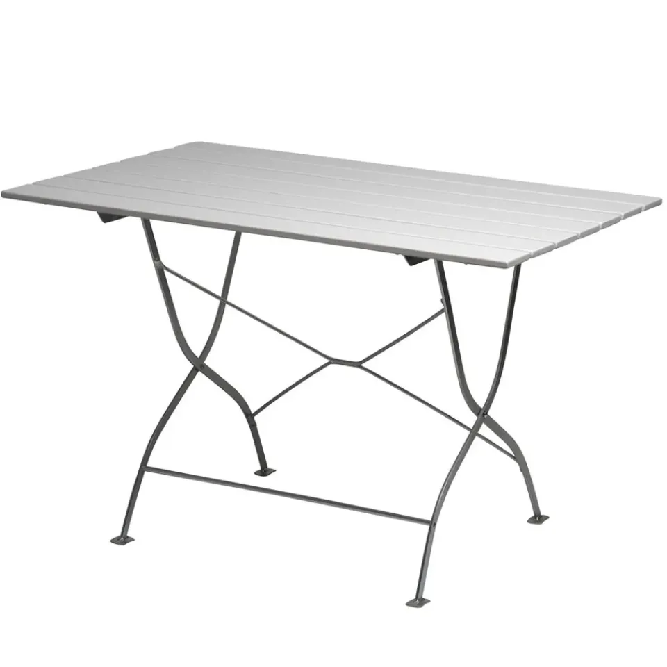 Grythyttan Stålmöbler Table For Outdoor Use*Bryggeri table, lacquer oak-hot-dip galvanized White