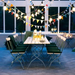 Grythyttan Stålmöbler Table For Outdoor Use*Bryggeri table, lacquer oak-hot-dip galvanized White