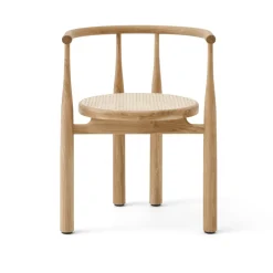 New Works Chairs*Bukowski chair, Oiled oak rattan Brown