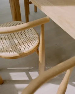 New Works Chairs*Bukowski chair, Oiled oak rattan Brown