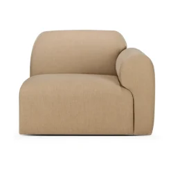 Ethnicraft Sofas*Bulky modular sofa end unit left armrest, Light sepia Beige