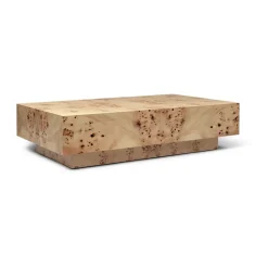 Ferm Living Coffee Tables*Burl coffee table 70x117x30 cm, Natural Beige