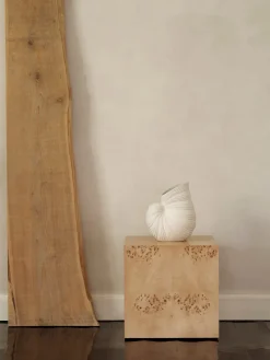 Ferm Living Side Tables*Burl Cube side table 40x40 cm, Natural Beige