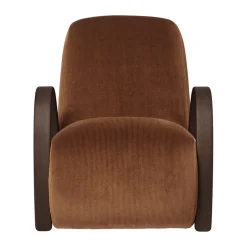 Ferm Living Armchairs & Footstools*Buur lounge chair devoré velvet, Rust Brown