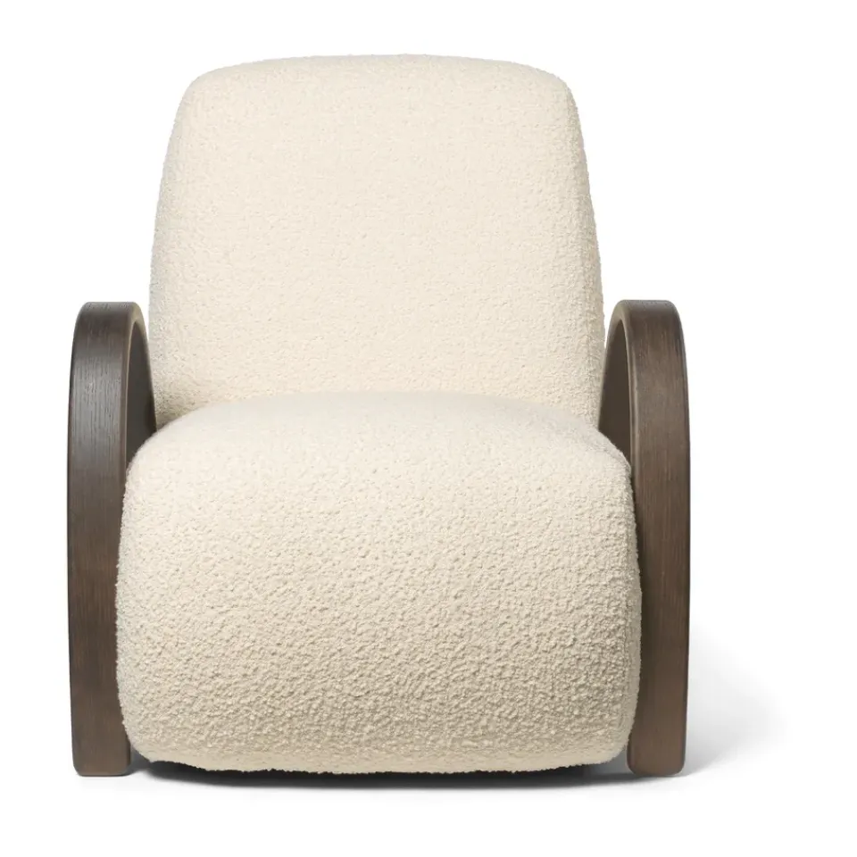 Ferm Living Armchairs & Footstools*Buur lounge chair Nordic Bouclé, Off- White