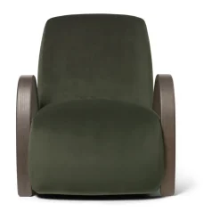 Ferm Living Armchairs & Footstools*Buur lounge chair Rich Velvet, Pine Green