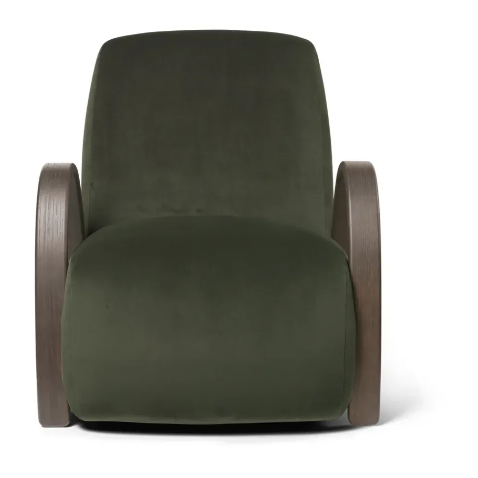 Ferm Living Armchairs & Footstools*Buur lounge chair Rich Velvet, Pine Green