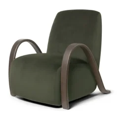 Ferm Living Armchairs & Footstools*Buur lounge chair Rich Velvet, Pine Green