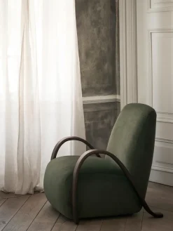 Ferm Living Armchairs & Footstools*Buur lounge chair Rich Velvet, Pine Green