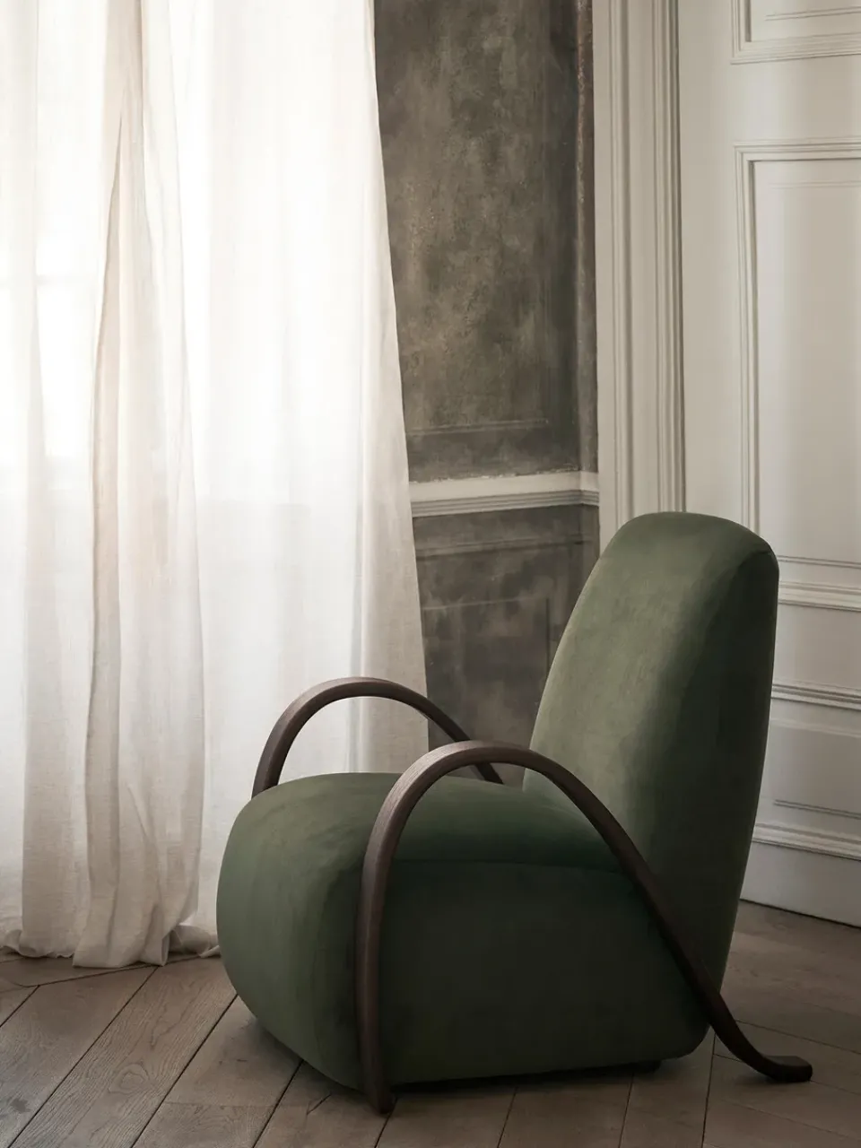 Ferm Living Armchairs & Footstools*Buur lounge chair Rich Velvet, Pine Green