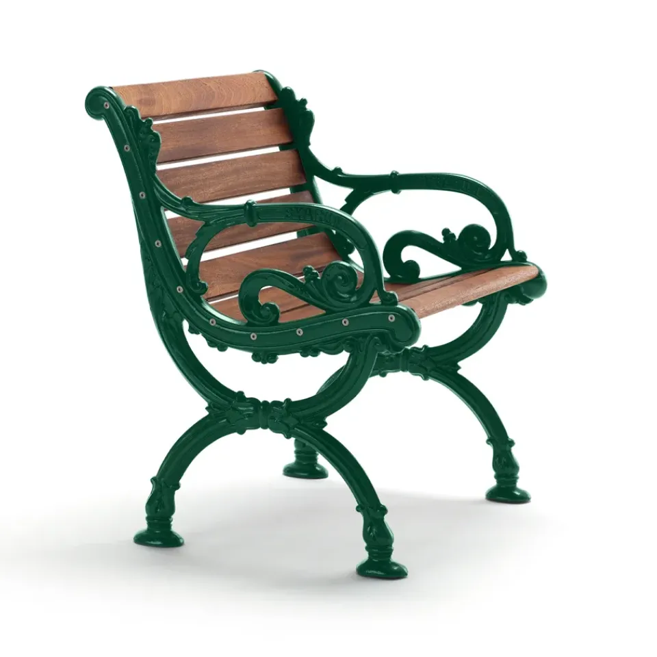 Byarums bruk Seating|Outdoor Lounge Furniture*Byarum armchair, Mahogany, green stand BrownGreen