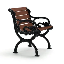 Byarums bruk Seating|Outdoor Lounge Furniture*Byarum armchair, Pine brown glaze, black stand Beige