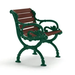 Byarums bruk Seating|Outdoor Lounge Furniture*Byarum armchair, Pine brown glaze, green stand Beige