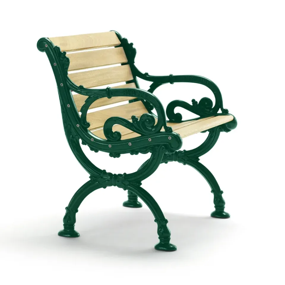 Byarums bruk Seating|Outdoor Lounge Furniture*Byarum armchair, Pine impregnation, green stand Beige