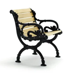 Byarums bruk Seating|Outdoor Lounge Furniture*Byarum armchair, Pine impregnation, black stand Beige