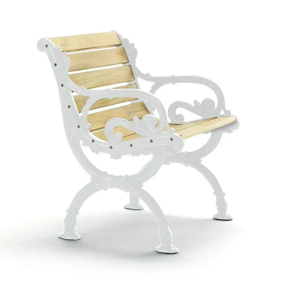 Byarums bruk Seating|Outdoor Lounge Furniture*Byarum armchair, Pine impregnation, white stand Beige