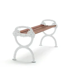Byarums bruk Garden Sofas & Garden Benches*Byarum Bench, Mahogany, white stand BrownWhite