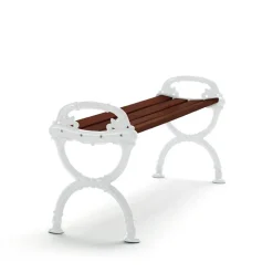 Byarums bruk Garden Sofas & Garden Benches*Byarum Bench, Pine brown stain, white stand Beige