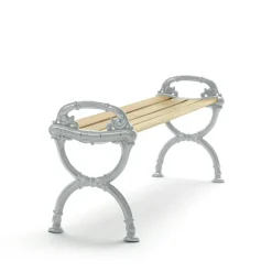 Byarums bruk Garden Sofas & Garden Benches*Byarum Bench, Pine impregnation, raw aluminum frame Beige