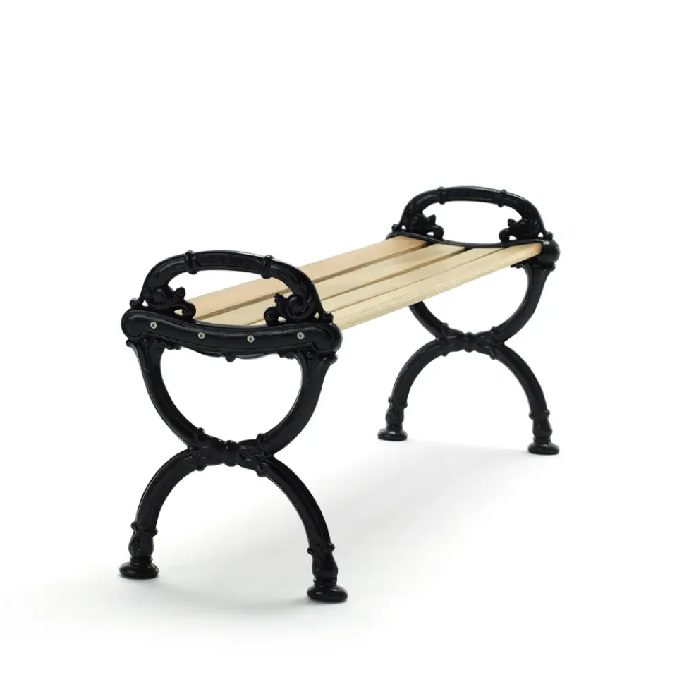 Byarums bruk Garden Sofas & Garden Benches*Byarum Bench, Pine impregnation, black stand Beige