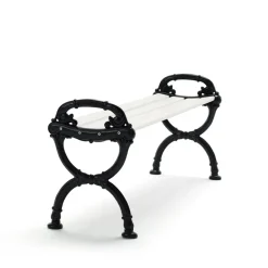 Byarums bruk Garden Sofas & Garden Benches*Byarum Bench, lacquered pine, black stand White