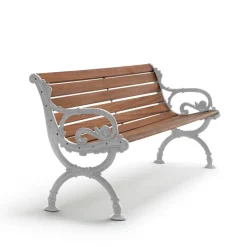 Byarums bruk Garden Sofas & Garden Benches|Outdoor Lounge Furniture*Byarum sofa, Mahogany, raw aluminum stand, 155 cm BrownGrey